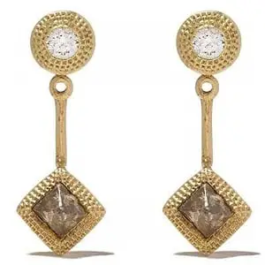 De Beers 18kt yellow gold Talisman diamond detachable earrings