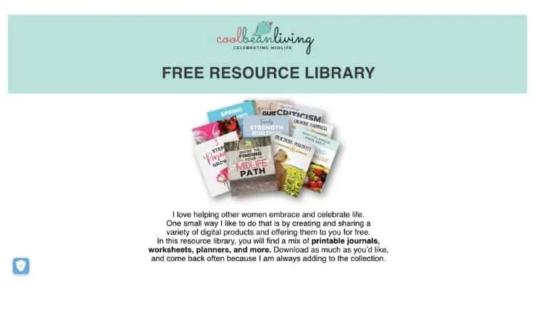 cool bean living free resource library