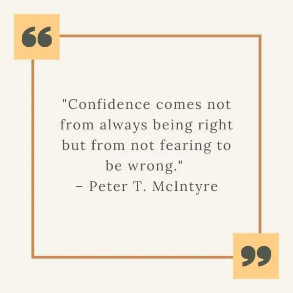 photo with a confidence quote
