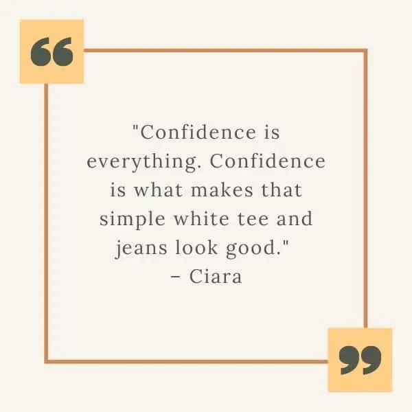 confidence is everything quote image