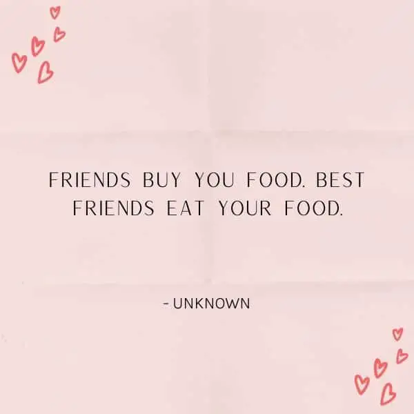 best foodie best friend quote image